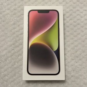 EMPTY BOX for iPhone 14, Starlight, 128GB Model A2649